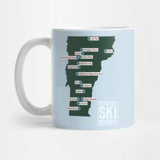 The Ski Resorts of Vermont Mug